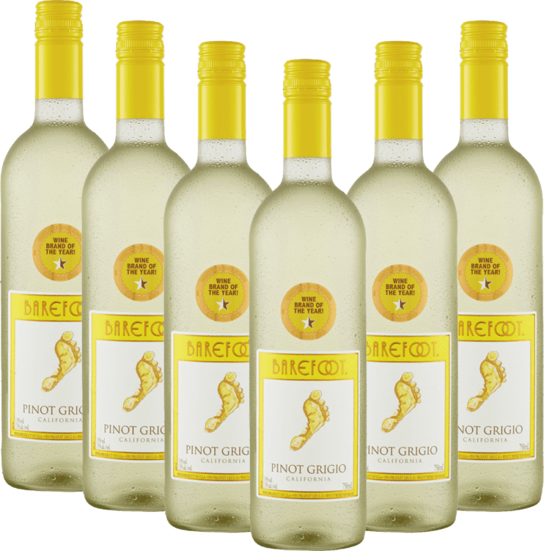 6er Vorteilspaket - Pinot Grigio - Barefoot