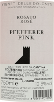 プレビュー: Pfefferer Pink Vigneti delle Dolomiti IGT - Kellerei Schreckbichl