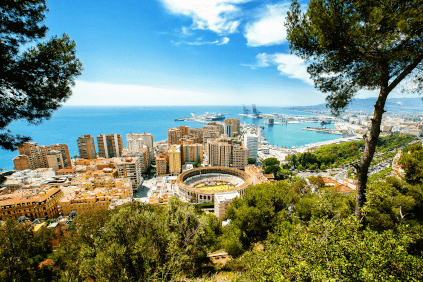 マラガ市街の眺め マラガ市街の眺め