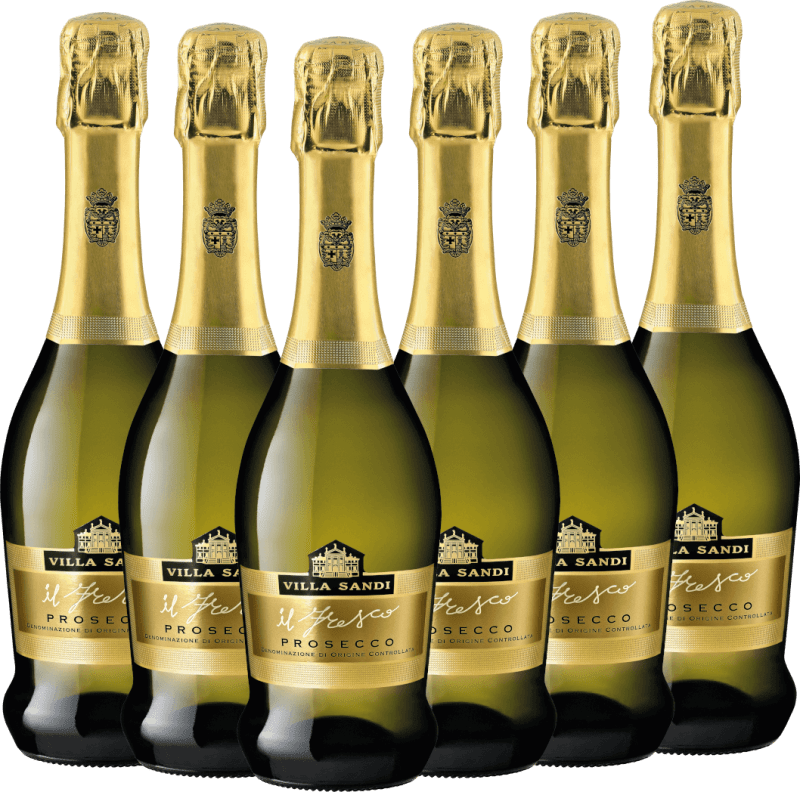 6x Vorteils-Weinpaket il Fresco Prosecco Spumante Brut DOC 0,375 l - Villa Sandi