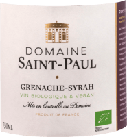 プレビュー: Grenache-Syrah Rouge - Domaine Saint Paul