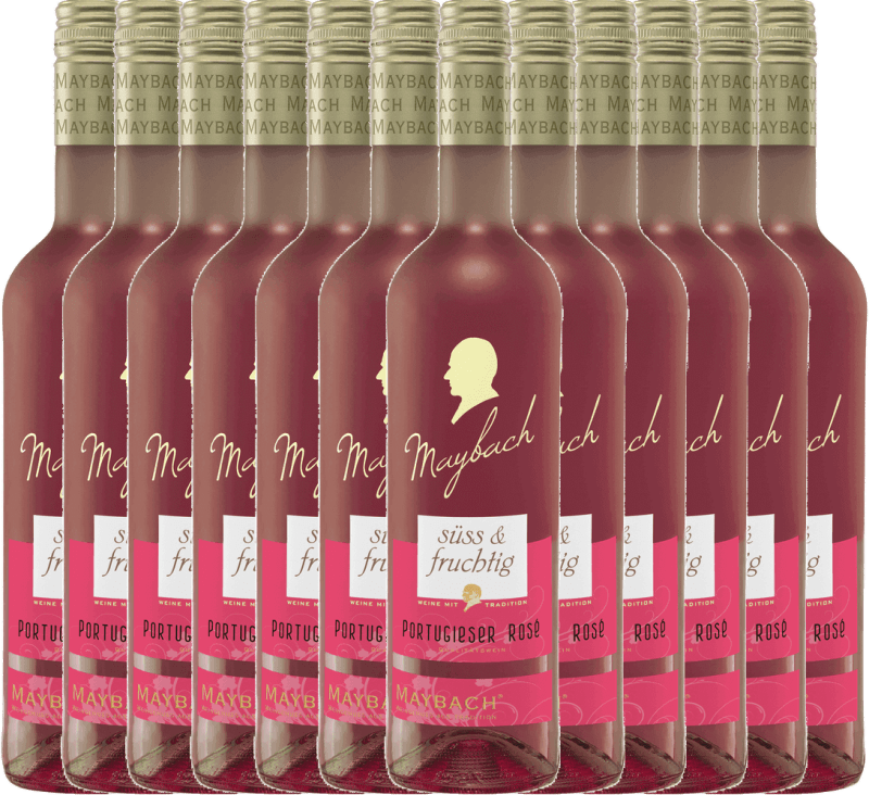 12er Vorteils-Weinpaket - Portugieser Rosé süss - Maybach