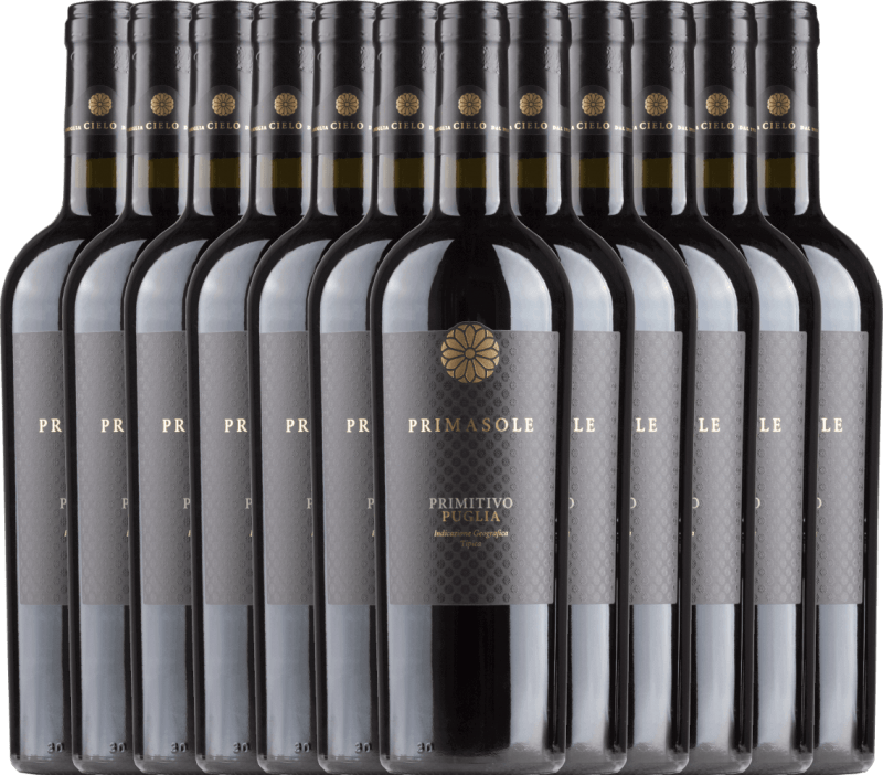 12er Vorteils-Weinpaket - Primasole Primitivo - Cielo e Terra