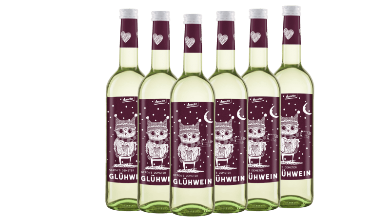 6x Vorteils-Weinpaket Gerda's Demeter Glühwein weiß - Peter Riegel Weinimport
