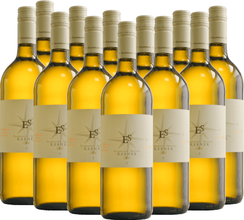 12x Vorteils-Weinpaket Kerner feinherb 1,0 l - Ellermann-Spiegel