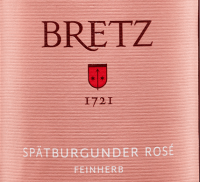 プレビュー: Spätburgunder Rosé feinherb - Bretz