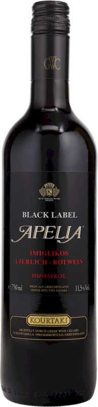 Apelia Black Label Medium Sweet - Greek Wine Cellars