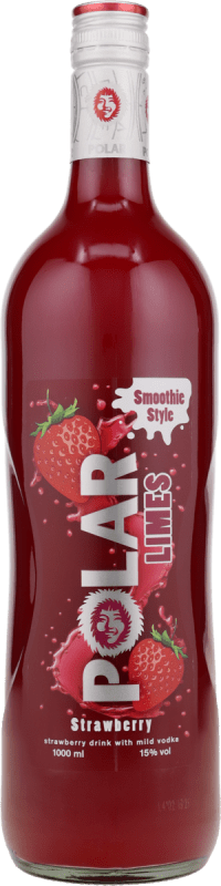 Polar Limes Strawberry Erdbeerdrink mit Vodka 1,0 l - Polar