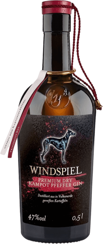 Premium Dry Kampot Pfeffer Gin 0,5 l - Windspiel Manufaktur