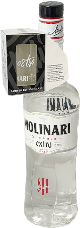 Extra Sambuca Anislikör in GP inkl. 1x Shotglas - Molinari