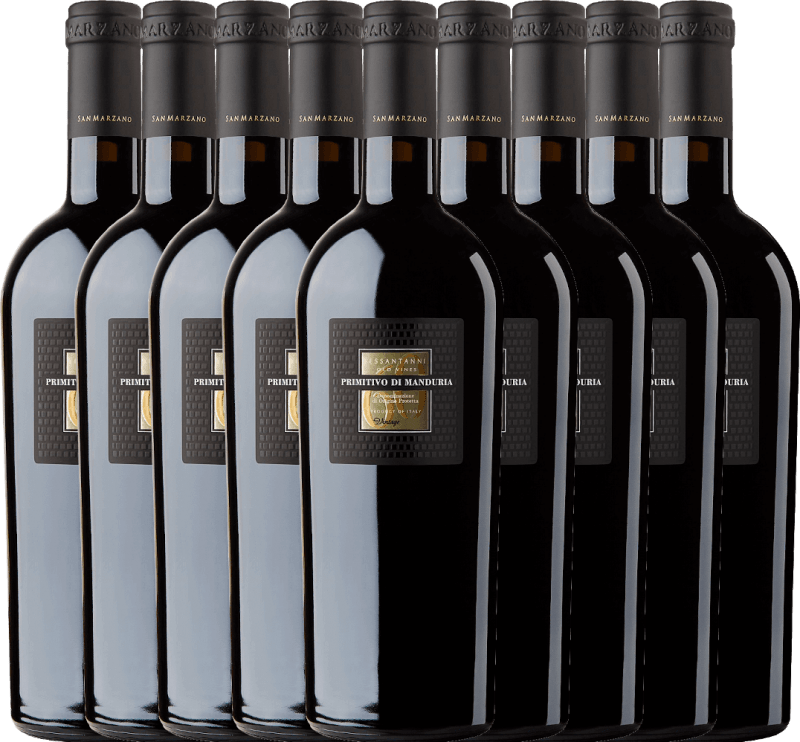 9er Vorteils-Weinpaket - Sessantanni Primitivo di Manduria DOC - Cantine San Marzano