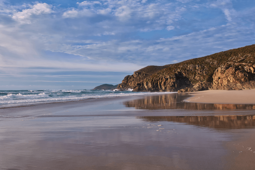 フィニステール付近のビーチ フィニステール付近のビーチ