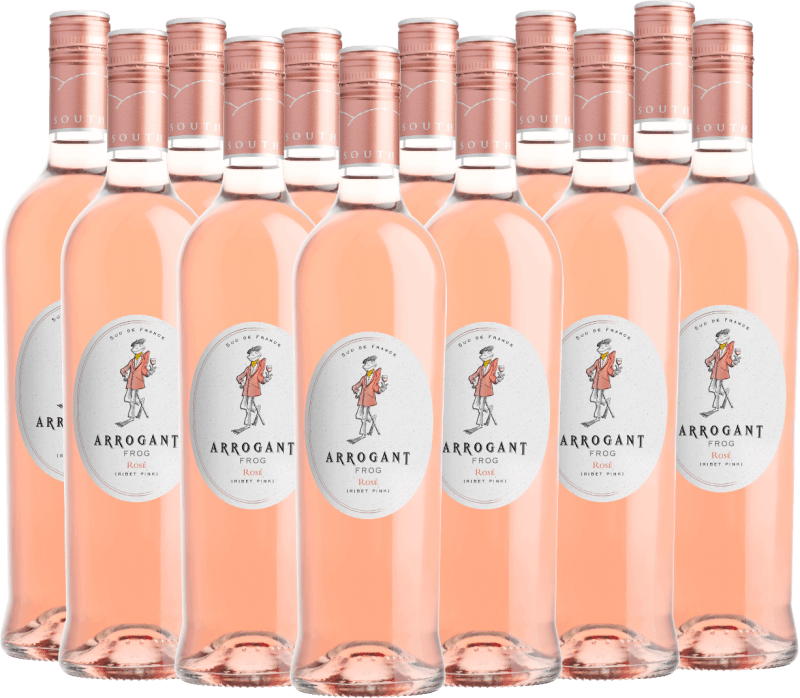 12x Vorteils-Weinpaket Ribet Pink Syrah Rosé - Arrogant Frog