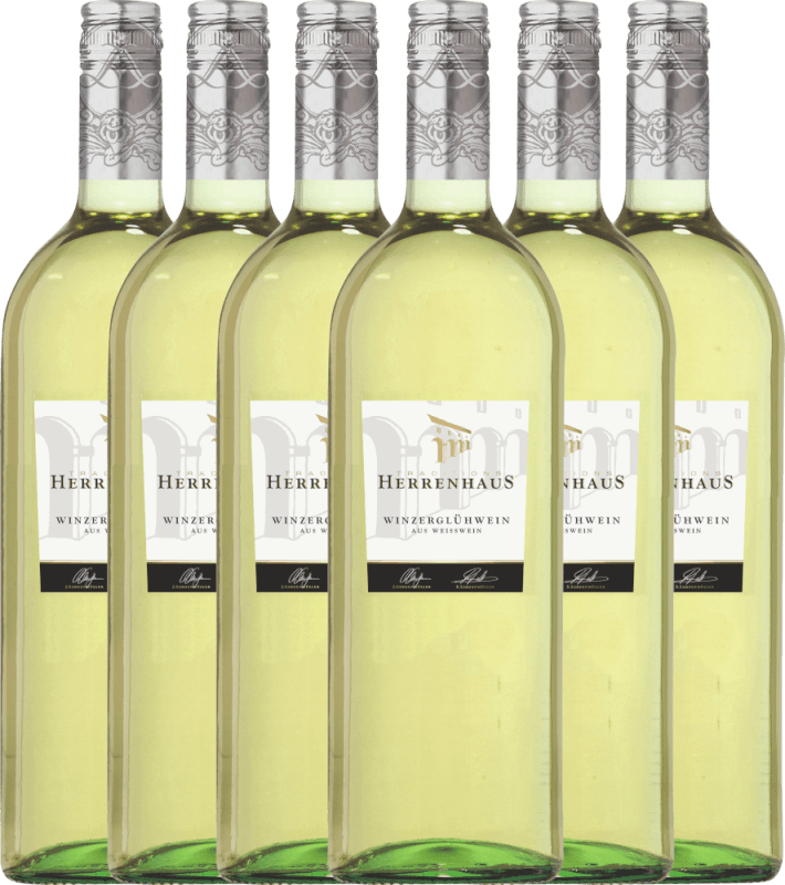 6er Paket - Weißer Herrenhaus Glühwein 1,0l - Lergenmüller