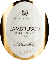 プレビュー: Rose di Bacco Lambrusco Bianco Amabile Emilia-Romagna IGT - Chiarli