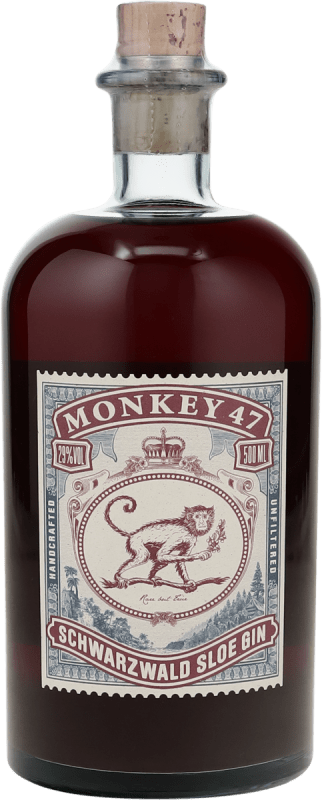 Sloe Schwarzwald Dry Gin mit Schlehe 0,5 l - Monkey 47