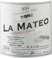 プレビュー: Tempranillo Blanco Barrica - Bodegas D. Mateos