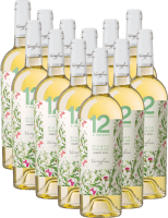 12x Vorteils-Weinpaket 12 e Mezzo Bianco Organic Wine Puglia IGP - Varvaglione