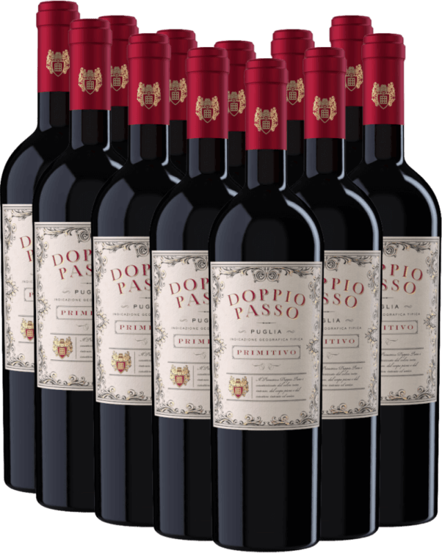 12er Vorteils-Weinpaket - Doppio Passo Primitivo Puglia IGT - CVCB