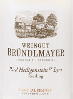 プレビュー: Riesling Reserve Heiligenstein Lyra - Weingut Bründlmayer