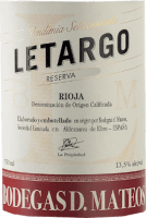 プレビュー: Letargo Reserva - Bodegas D. Mateos