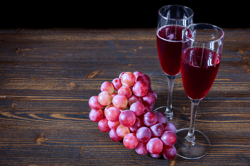 Fragolino mit Weintrauben