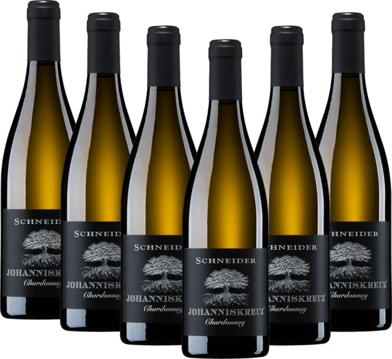 6er Vorteilspaket - Johanniskreuz Chardonnay trocken - Markus Schneider