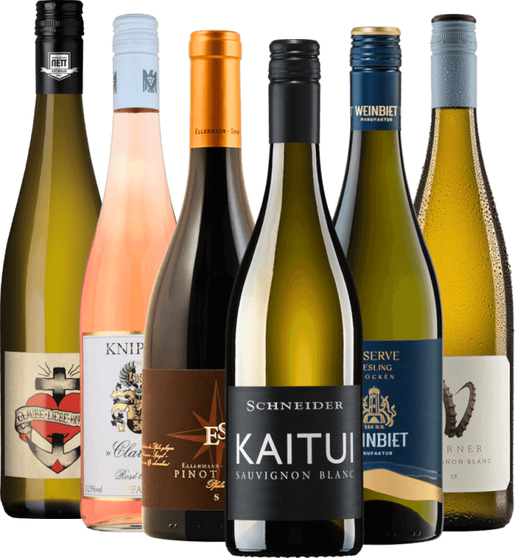 6er Probierpaket Pfälzer Pfundskerle - Weine aus der Pfalz von VINELLO