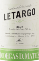 プレビュー: Letargo Blanco Rioja DOCa - Bodegas D. Mateos