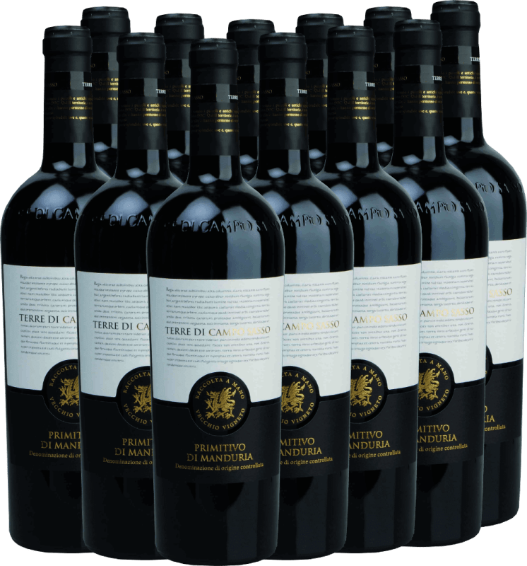 12x Vorteils-Weinpaket Primitivo di Manduria DOC - Terre di Campo Sasso
