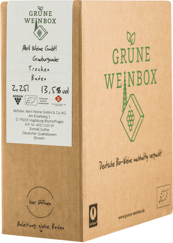 Edition Anna Grauburgunder Kaiserstuhl 2,25 l Bag in Box - Abril