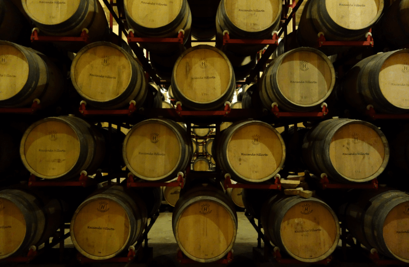 ビリャルタの熟成庫にて