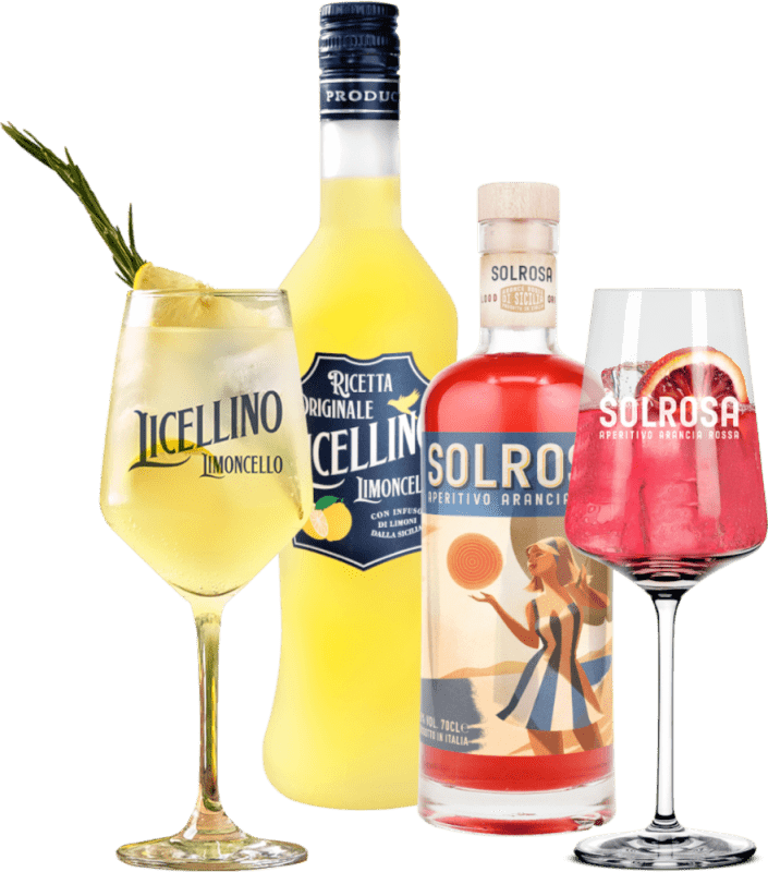 リッチな夏をLicellino＆Solrosaと一緒に - 2個の試飲パックと2つのグラス付き