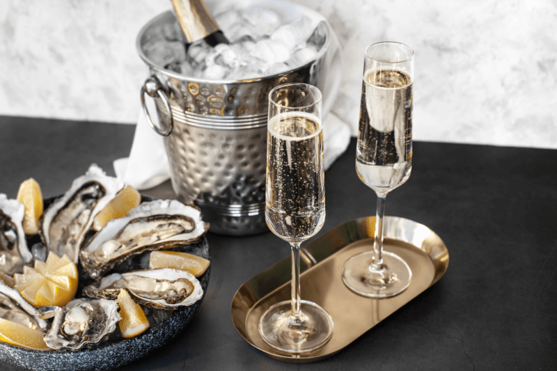 シャンパンと牡蠣 シャンパンと牡蠣