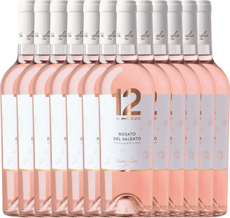 12er Vorteils-Weinpaket - 12 e Mezzo Rosato - Varvaglione