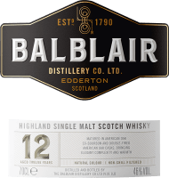 プレビュー: 12 Years Old Whisky - Balblair Distillery
