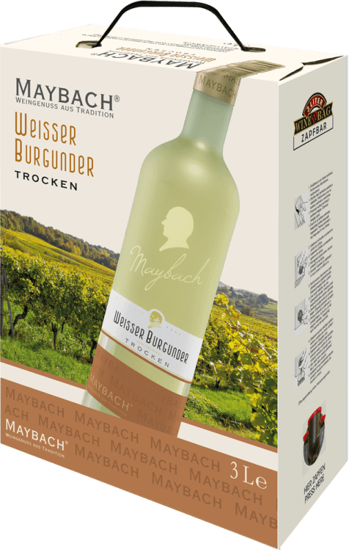 Weisser Burgunder trocken 3,0 l Bag in Box - Maybach