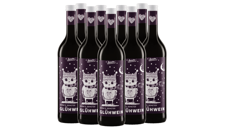 9x Vorteils-Weinpaket Gerda's Demeter Glühwein Rot - Peter Riegel Weinimport