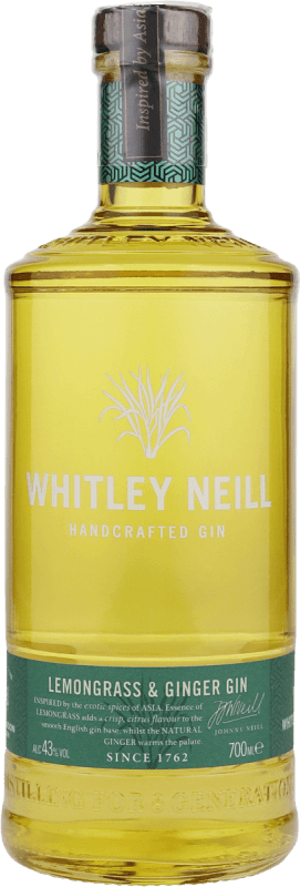 Lemongrass & Ginger Handcrafted Dry Gin - Whitley Neill