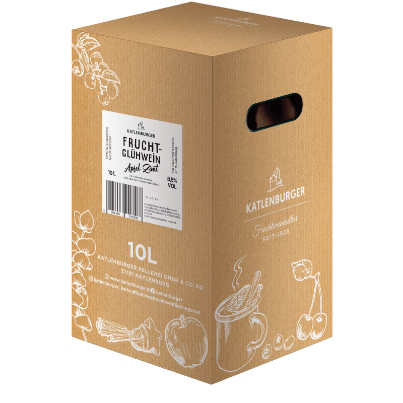 Fruchtglühwein Apfel-Zimt 10,0l Bag-in-Box - Katlenburger Kellerei