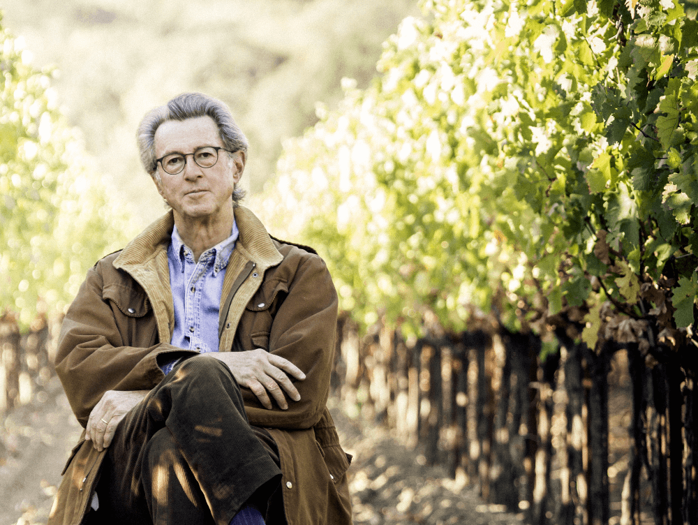 ブドウ畑でのクリスチャン・ムエックス