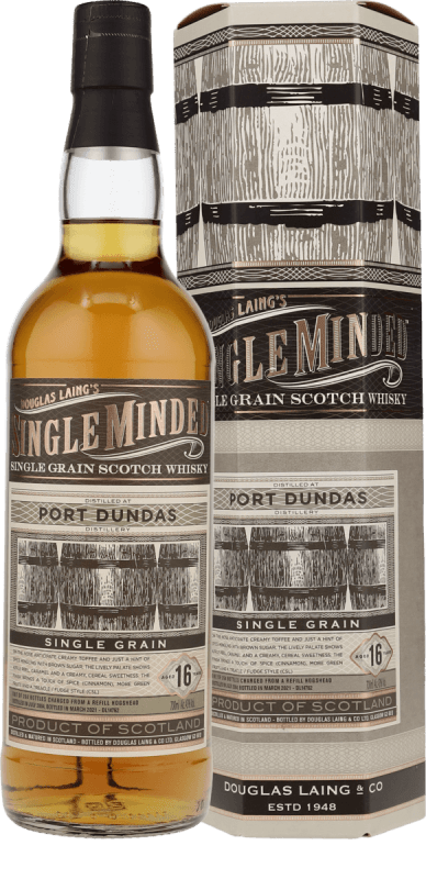 Port Dundas 16 Years Old Single Minded Single Grain - Douglas Laing