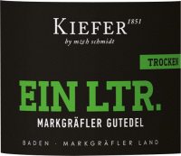 プレビュー: Markgräfler Gutedel trocken 1,0 l - Weingut Kiefer