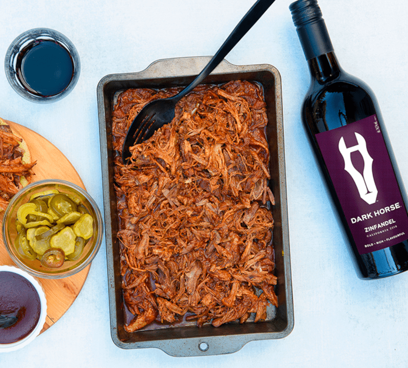 Dark Horse Zinfandel mit Speise Dark Horse Zinfandel mit Speise