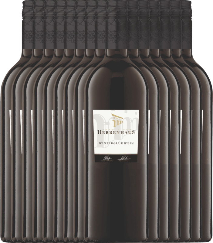 15er Paket - Roter Herrenhaus Glühwein 1,0 l - Lergenmüller