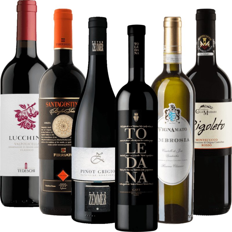 6er Gambero-Rosso-Probierpaket - Nur hochprämierte Weine von Italiens Nr.1