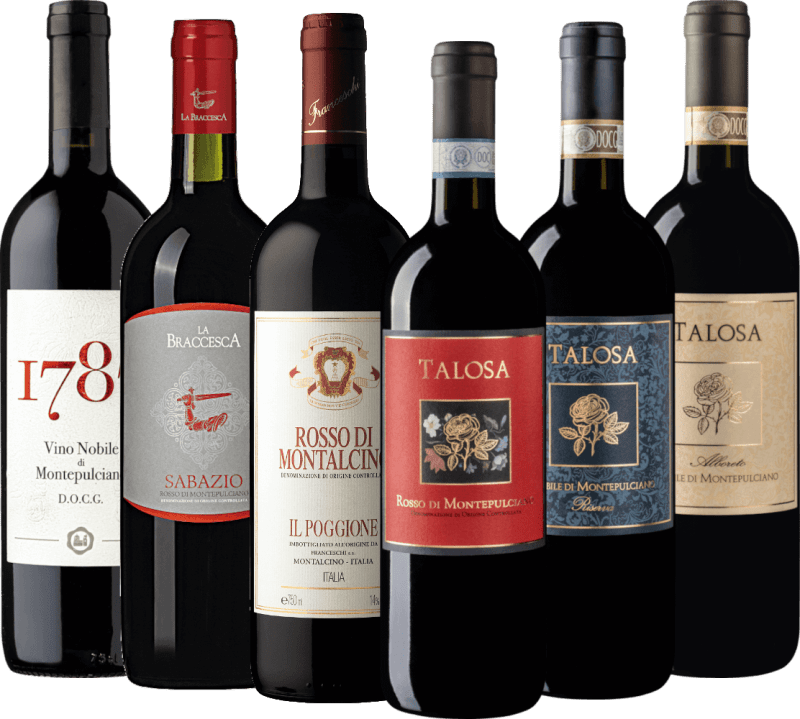 I Vini di Montepulciano - Ausgesuchte Rosso & Vino Nobile di Montepulciano