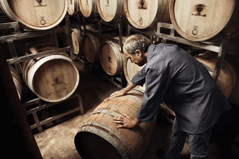 Martin Waßmerのセラーにて Martin Waßmerのセラーにて