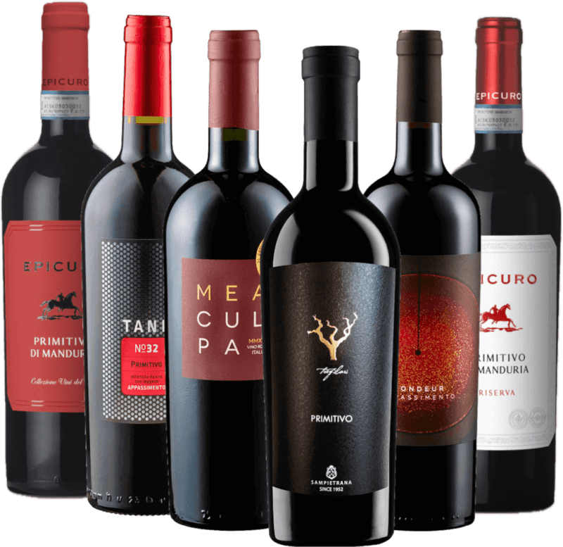 炉辺の夕べのための赤ワインセレクション - 6倍グルメパッケージ