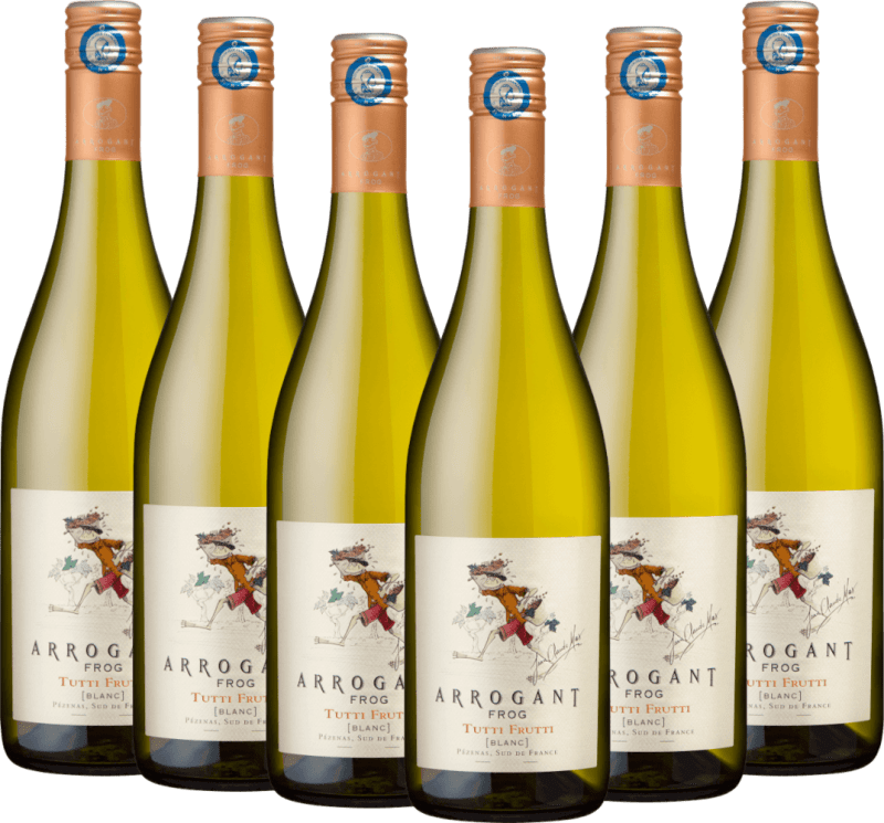6er Vorteils-Weinpaket Tutti Frutti Blanc - Arrogant Frog
